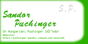 sandor puchinger business card
